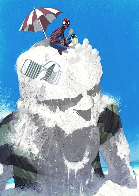 Fun at the Beach / platina