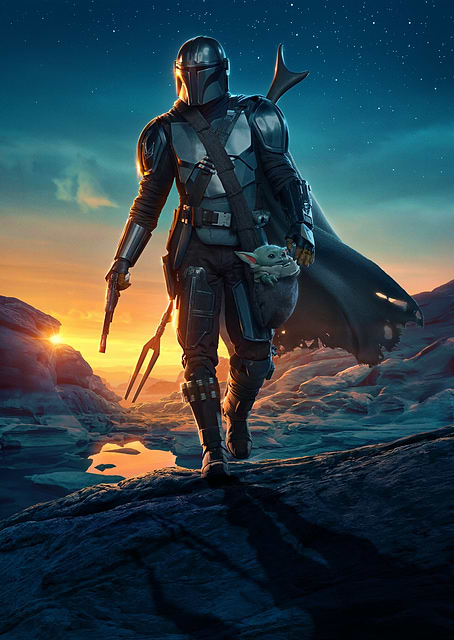 Mandalorian Season 2 Poster / platina