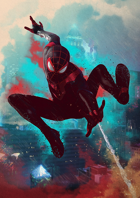 Miles Morales Web-Sling / PLATINA
