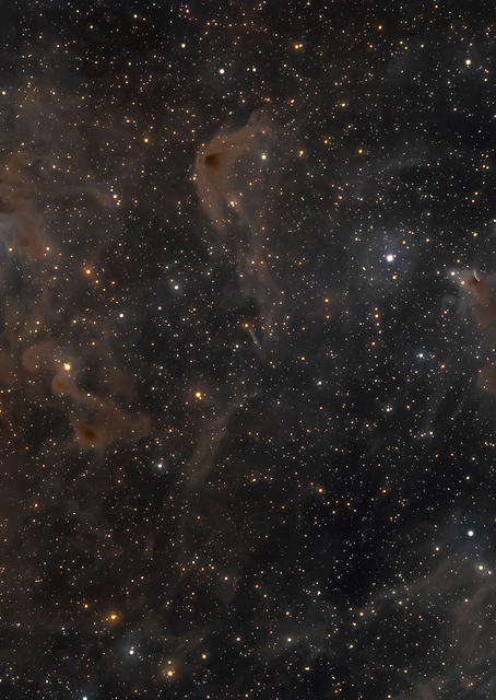 Cosmic Dust Clouds Drift / PLATINA