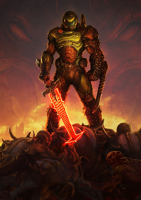 The DOOM Slayer Horizontal / PLATINA