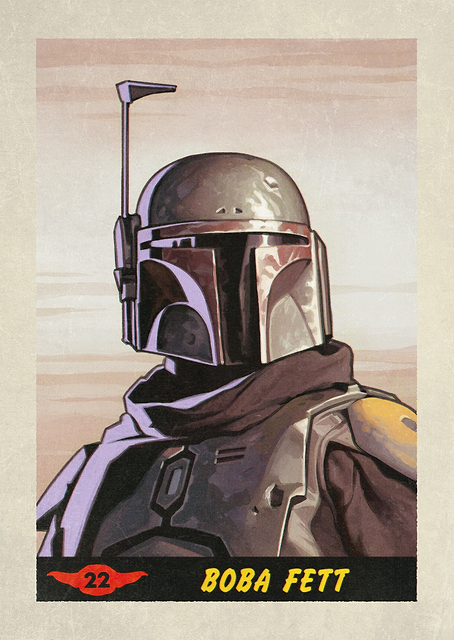 Boba Fett Mandalorian Card / PLATINA