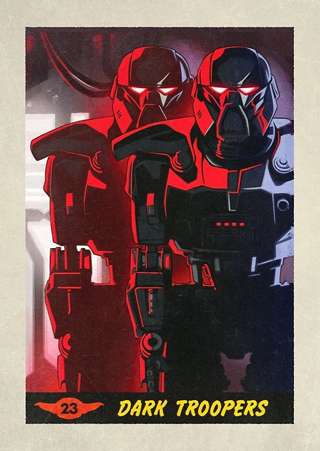 Dark Troopers Mandalorian Card / PLATINA