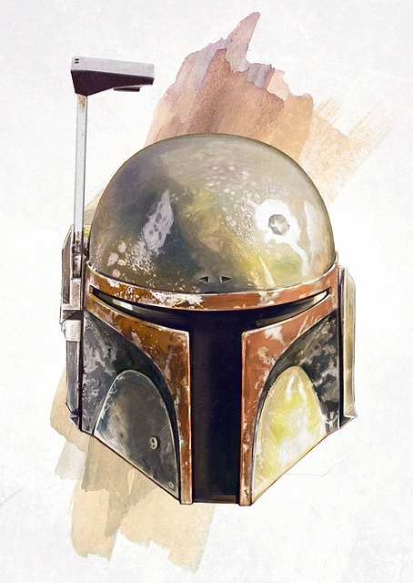 Boba Fett Helmet / PLATINA