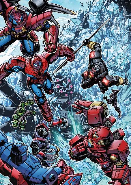 Comics Avengers in Mech Suits / platina