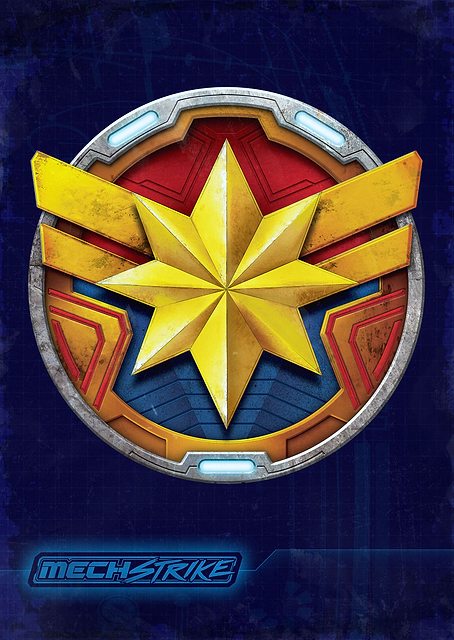 Captain Marvel Badge / PLATINA
