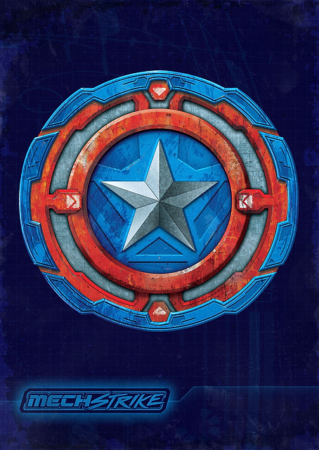 Captain America Badge / PLATINA