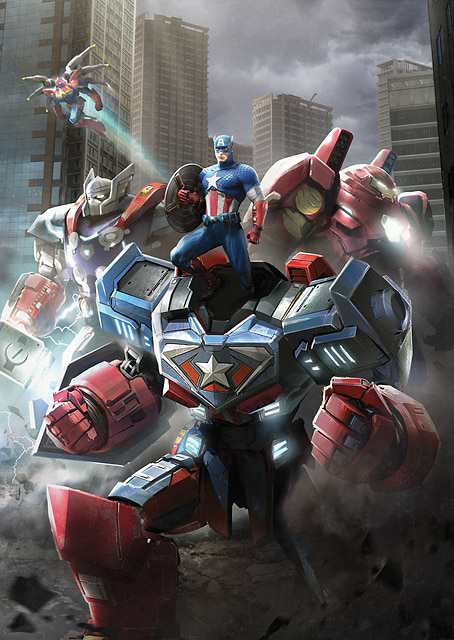 Captain America Mech Pose / platina