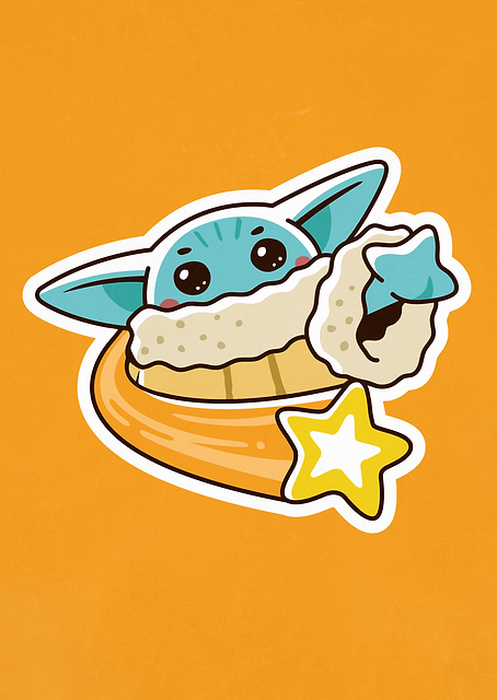 Grogu With a Star / PLATINA