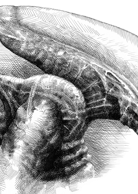 Alien Creature Profile Sketch / PLATINA