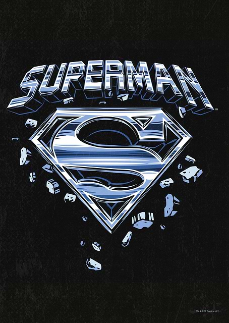Superman Shield / platina
