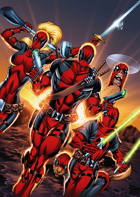 Deadpool Family Weapons Out / PLATINA