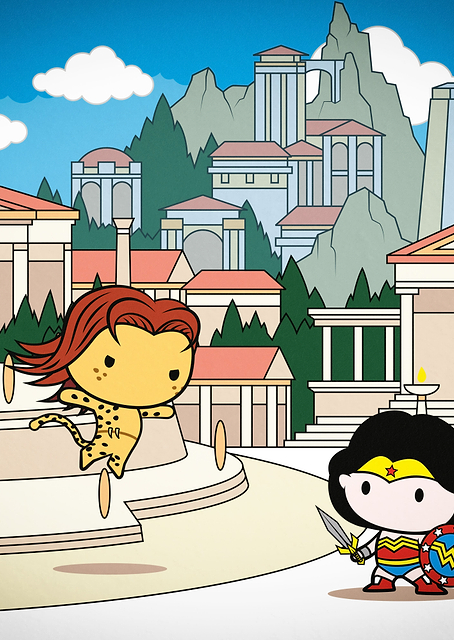 Wonder Woman and Cheetah / PLATINA