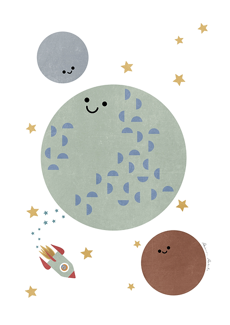 Solar Earth Moon / PLATINA