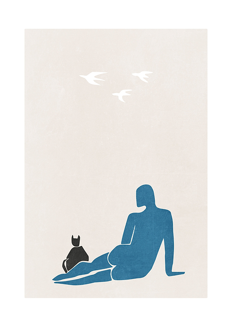 Woman and Cat / PLATINA