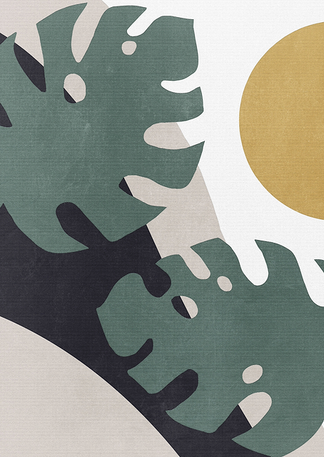 Monstera Cut Out 01 / PLATINA