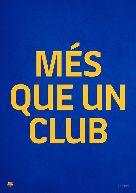 Mes Que Un Club blue / PLATINA