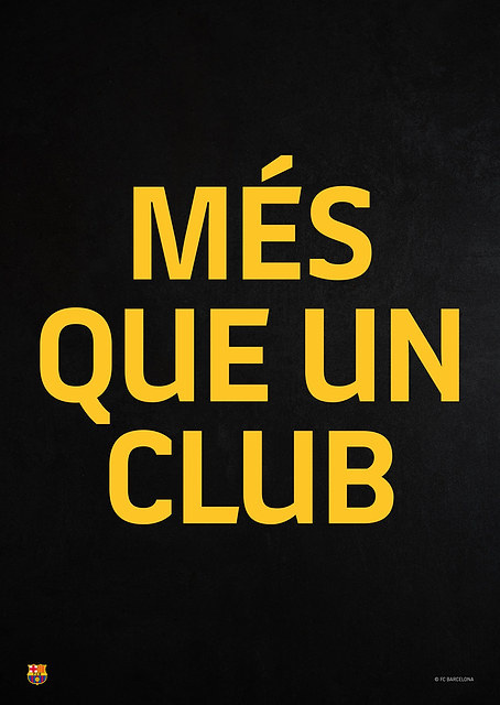 Mes Que Un Club black / PLATINA