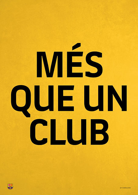 Mes Que Un Club yellow / PLATINA