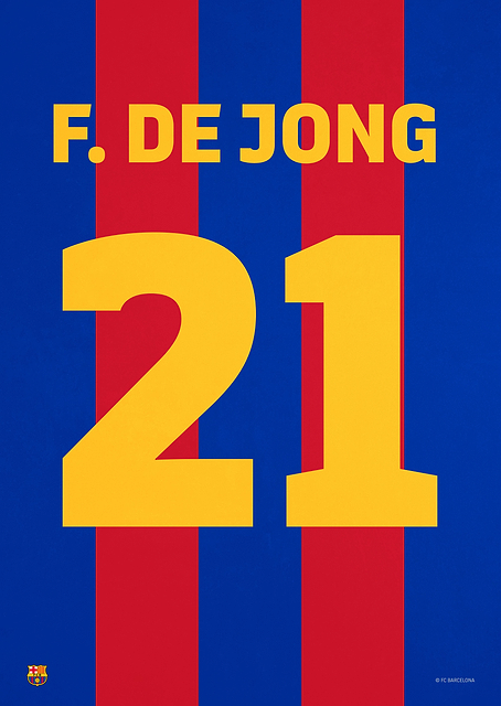 Frenkie de Jong 21 Jersey / PLATINA