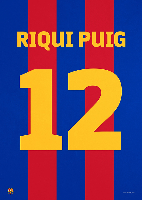 Riqui Puig 12 Jersey / PLATINA