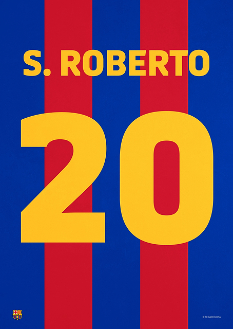 Sergi Roberto 20 Jersey / PLATINA