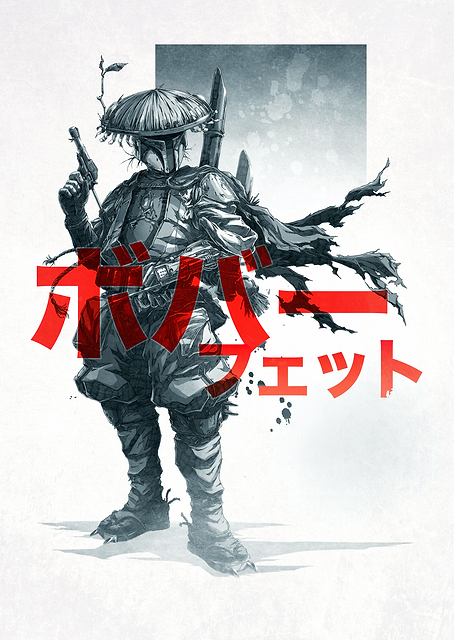 Boba Fett Samurai Visions / PLATINA