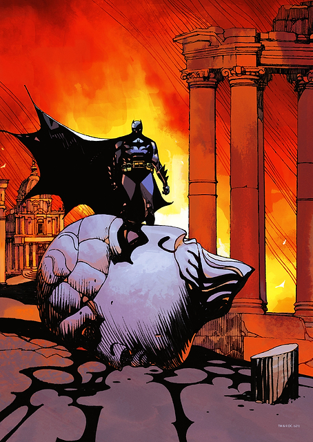 Batman The World Illustration Italy / PLATINA