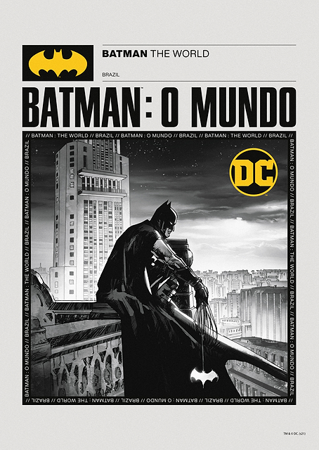 Batman The World BW Brazil / PLATINA