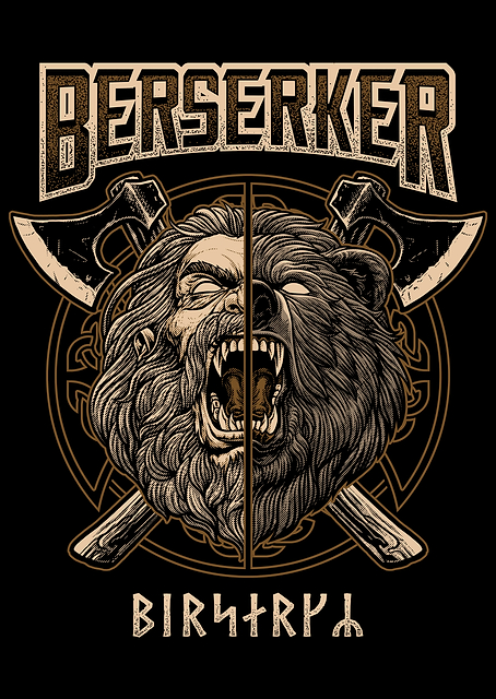 Viking Berserker Warrior / platina