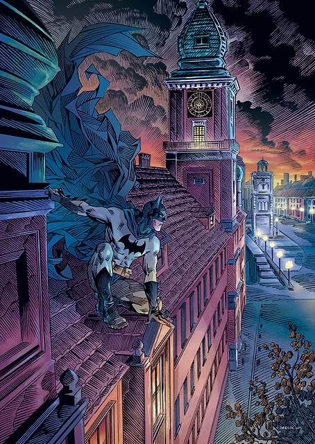 Batman The World Illustration Poland / platina