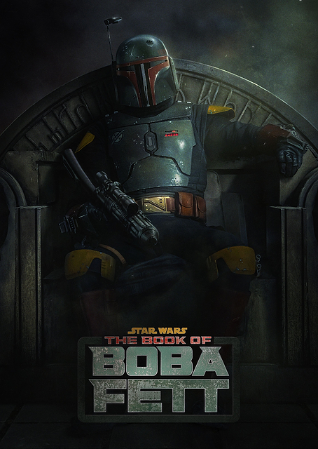 The Book of Boba Fett horizontal with logo / PLATINA