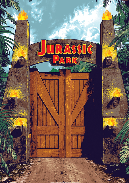 Jurassic Park Movie Art 4 / PLATINA