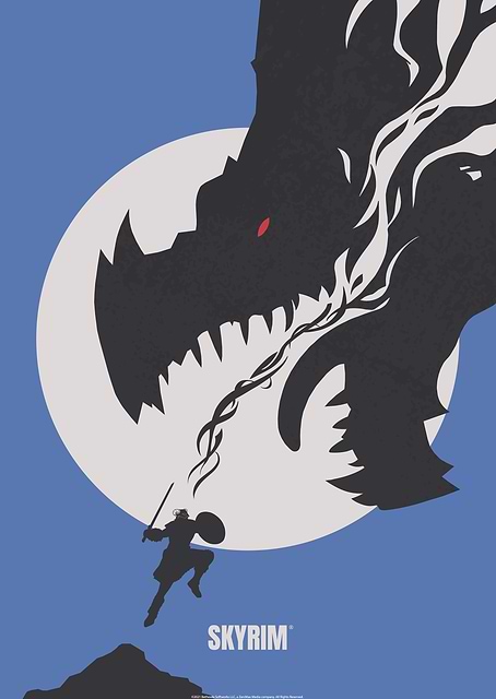 Minimalistic Skyrim / platina