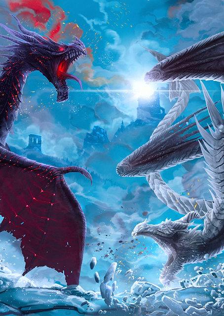 Skyrim Dragons / PLATINA