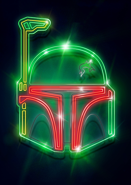 Boba Fett neon / PLATINA