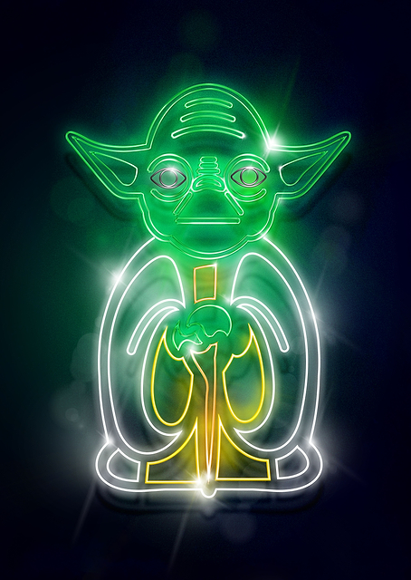 Yoda neon / PLATINA