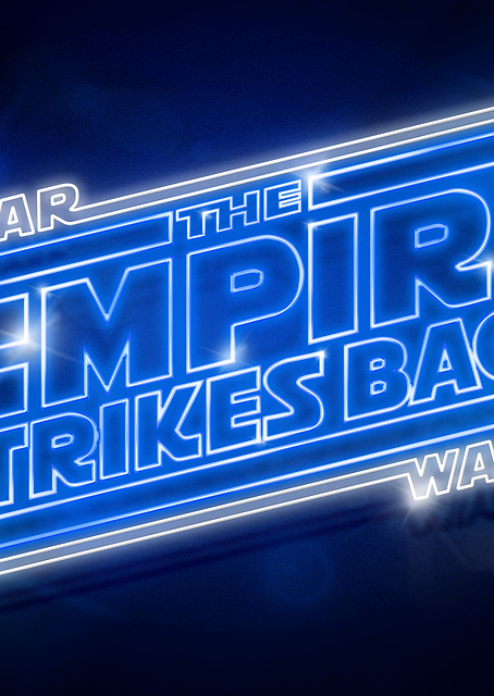 Episode V The Empire Strikes Back neon / PLATINA