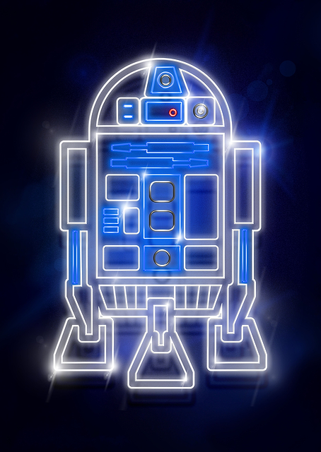 R2D2 neon / PLATINA