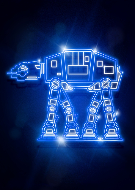AT-AT Walker neon / PLATINA