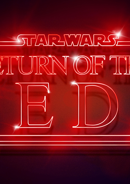 Episode VI Return of the Jedi neon / PLATINA