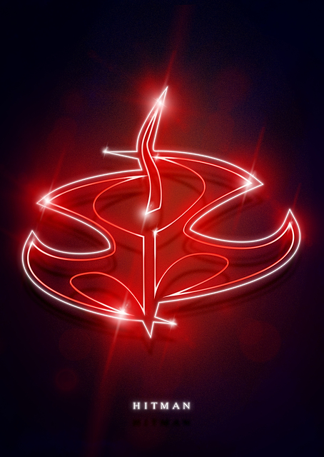 Hitman Logo Neon / PLATINA