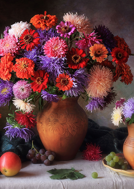 Zinnia Bouquet / PLATINA