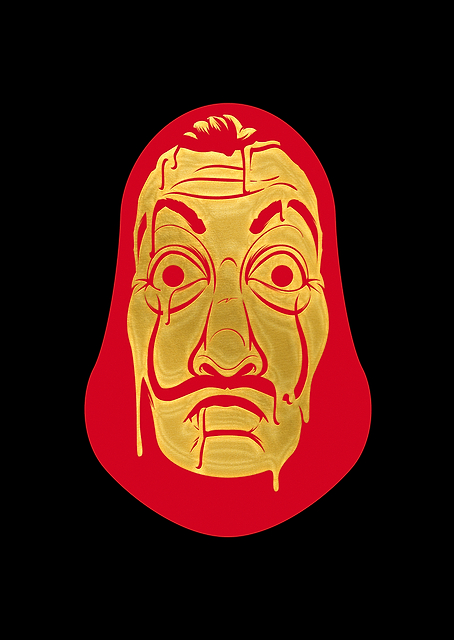 Orange Dali Mask / PLATINA