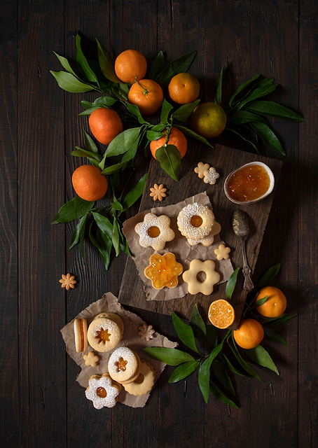 Mandarin Linzer Cookies / PLATINA