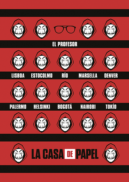 La Casa de Papel Key Art / PLATINA
