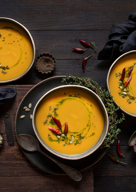 Leek and pumpkin soup / PLATINA