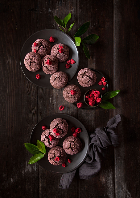 Raspberry chocolate cookie / PLATINA