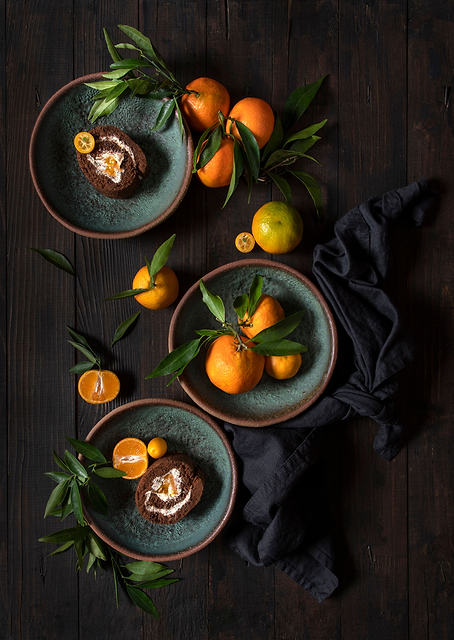 Mandarine chocolate roll / PLATINA