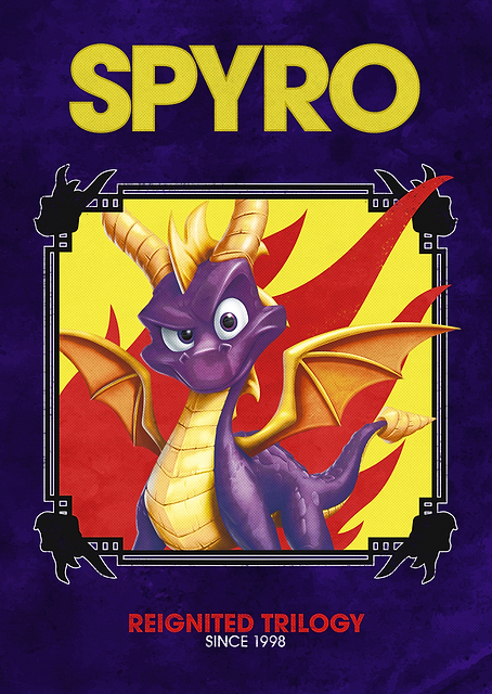 Spyro in flames / PLATINA